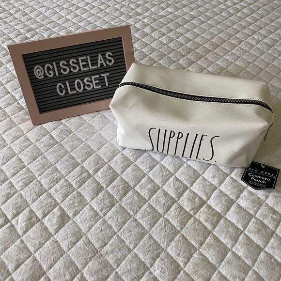 𝅺nwt Rae Dunn “SUPLIES” Make up bag - Picture 1 of 6